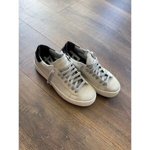 P448 John Leather‎ Platform Sneakers Women's Low Top Lace Up Fashion Sneakers